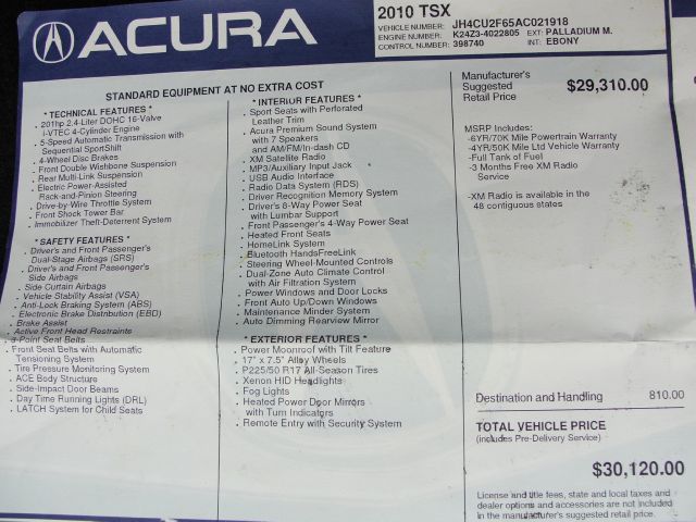 Acura TSX 2010 photo 20