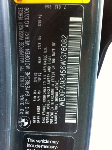 BMW X3 2006 photo 1