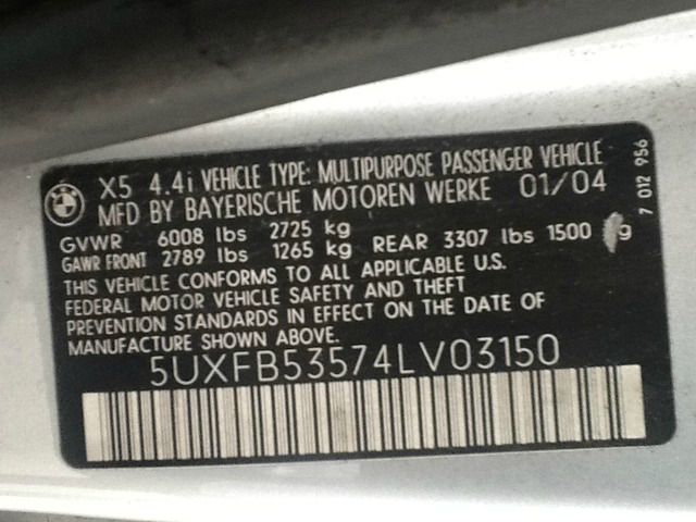 BMW X5 2004 photo 3