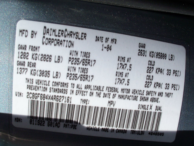 Chrysler Pacifica 2004 photo 3