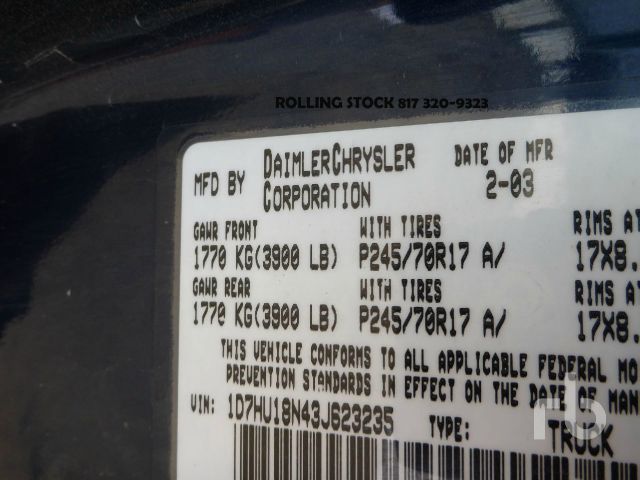 Dodge Ram 1500 2003 photo 10