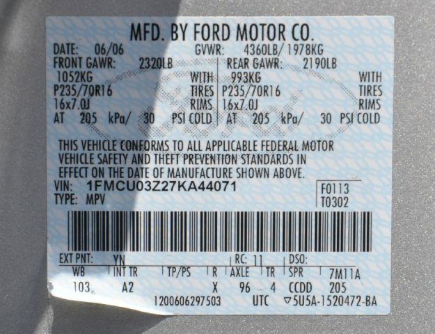 Ford Escape 2007 photo 2