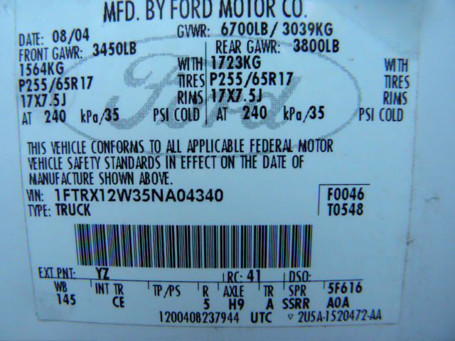 Ford F150 2005 photo 19