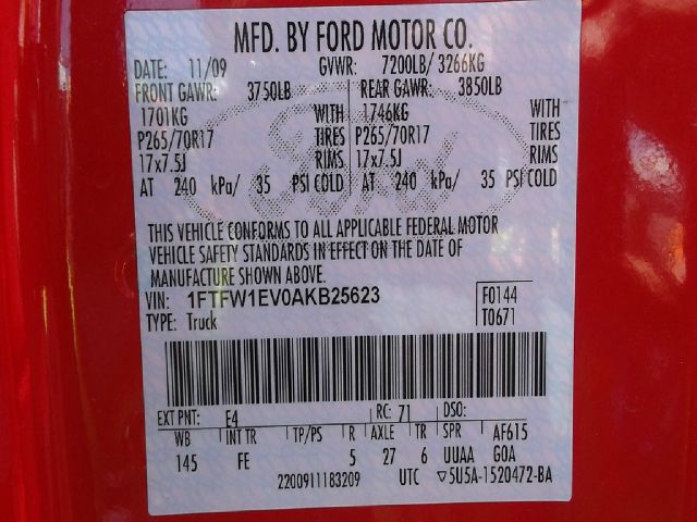 Ford F150 4dr Sport Sdn 2.5L Pickup Truck