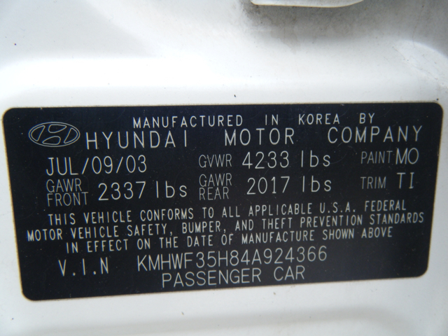 Hyundai Sonata 2004 photo 7