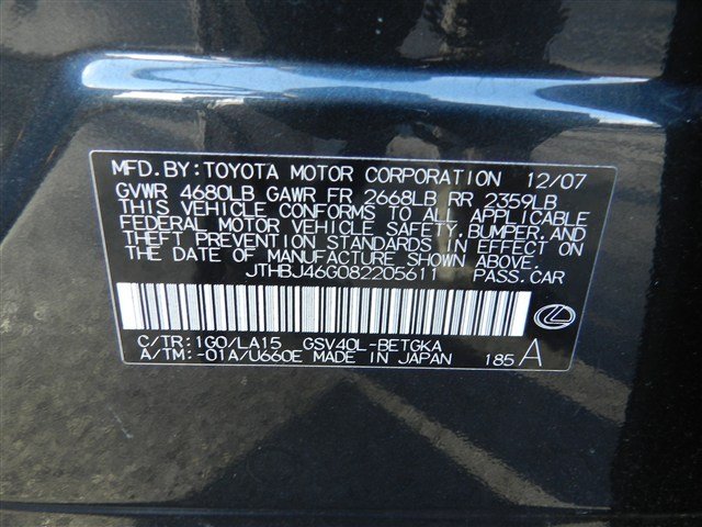 Lexus ES 350 2008 photo 4