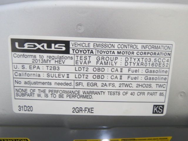 Lexus RX 450h 2013 photo 8