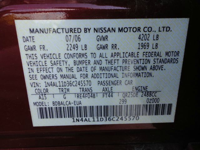 Nissan Altima 2006 photo 8