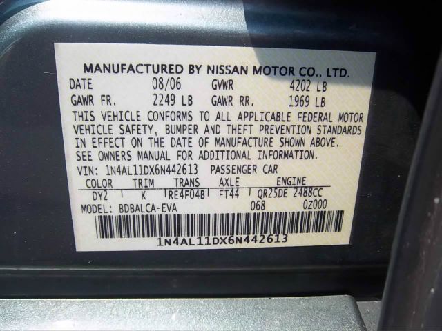 Nissan Altima 2006 photo 3