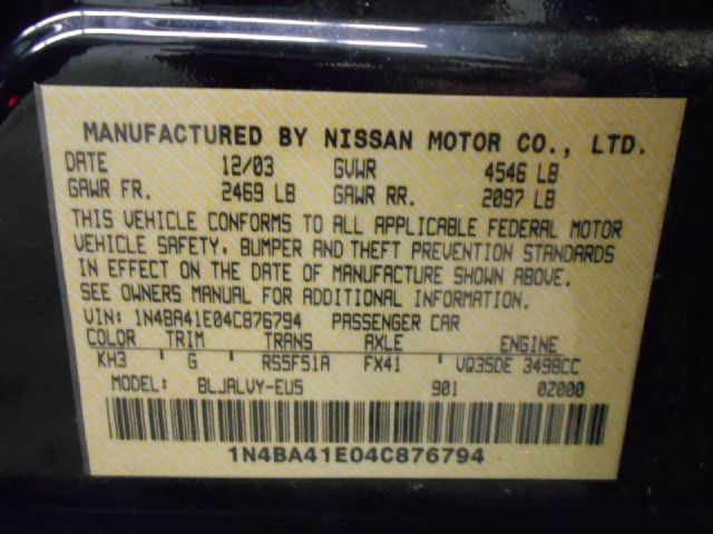 Nissan Maxima 2004 photo 0