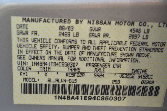 Nissan Maxima 2004 photo 4