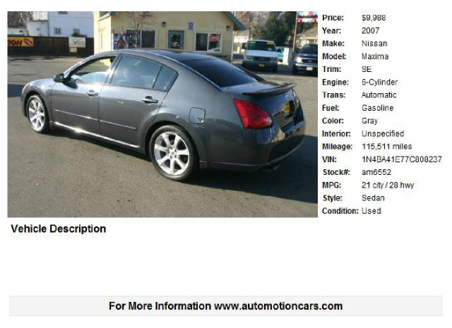 Nissan Maxima 2007 photo 4