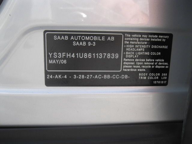 Saab 9-3 2006 photo 12