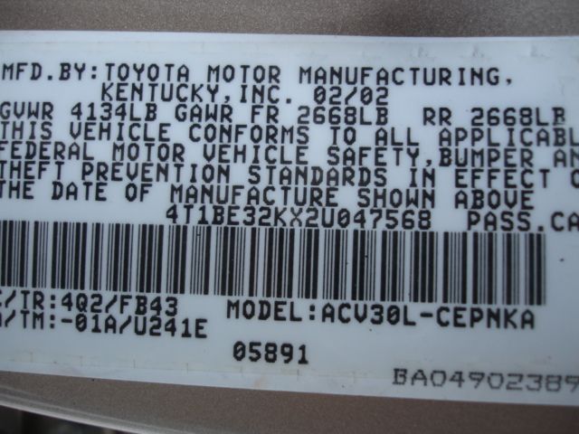 Toyota Camry 2002 photo 4