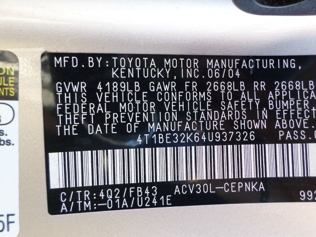 Toyota Camry 2004 photo 6