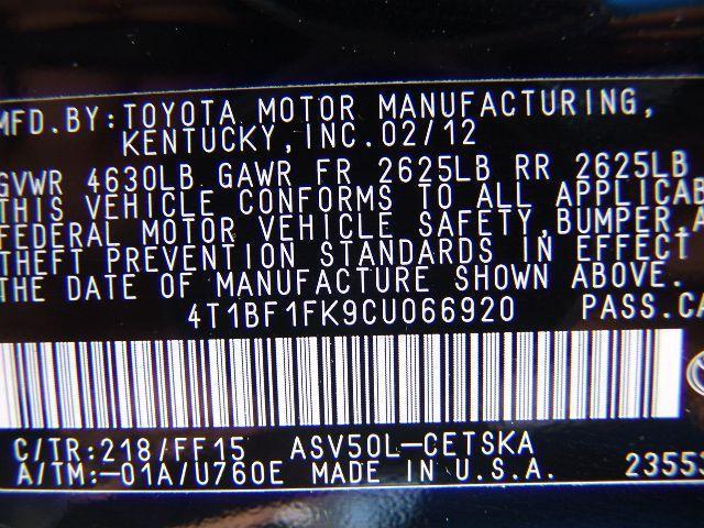 Toyota Camry 2012 photo 6