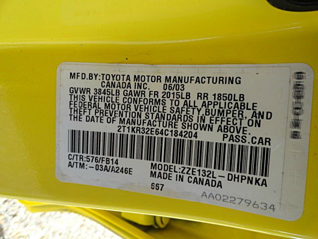 Toyota Matrix 2004 photo 15